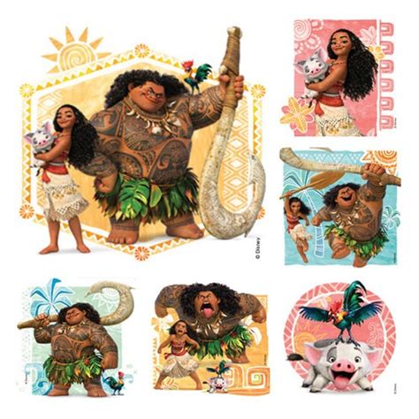 25 Disney Moana Stickers Party Favors Teacher Supply India | Ubuy