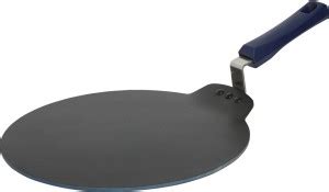 WONDERCHEF Reva Flat Aluminum Nonstick Dosa Tawa- 33cm, 4mm, Black Tawa ...