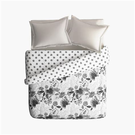 Buy PORTICO Marvella White Cotton Printed Double Comforter - 220x240cm ...