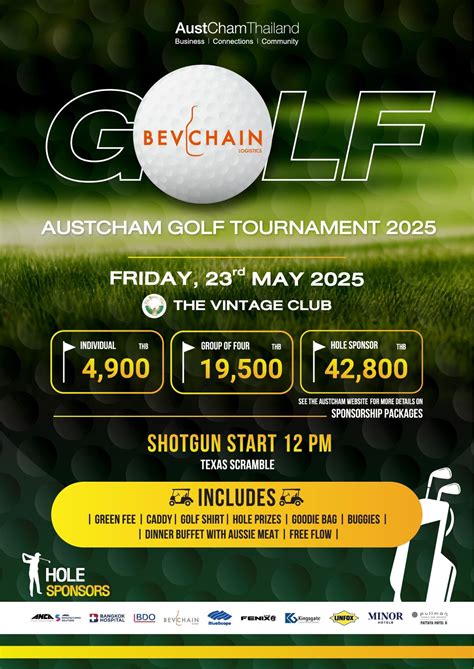 23 MAY - BevChain 2025 AustCham Golf Tournament, The Vintage Club ...