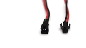 Electronic Spices 22 AWG JST SM 2 Pin Plug Male and Female Connector ...