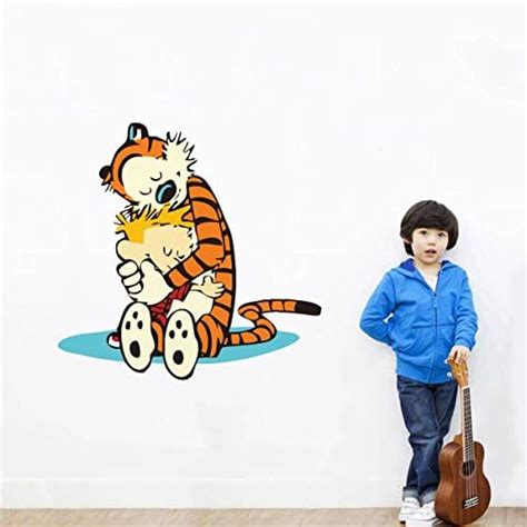 Rawpockets Decals ' Calvin and Hobbes Love ' Large Size Wall Sticker ...