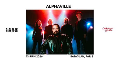 Alphaville @ Bataclan PARIS ⸱ 13.06.2026, Bataclan, Paris, 13 June 2026 ...