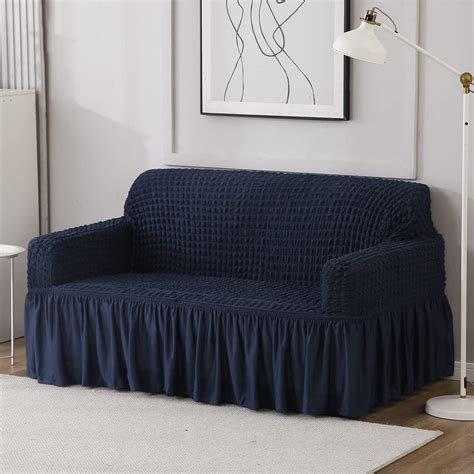 Turkish Bubble Sofa Covers | Stretchable & Frilled | HOKIPO – HOKIPO ...