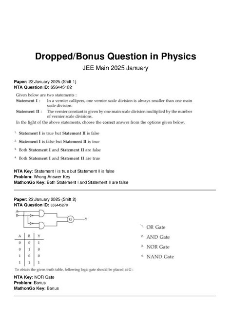5 6149867094507787905 - Dropped/Bonus Question in Physics JEE Main 2025 ...