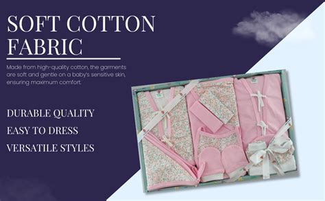 My Tiny Wear 8 Pieces Half Sleeves New Born Baby Gift Set, Infant Gift ...