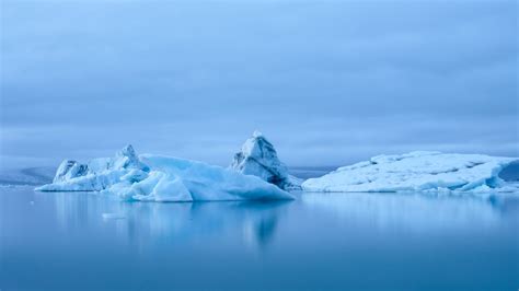 Wallpaper glacier, ice, iceberg, snow, water hd, picture, image