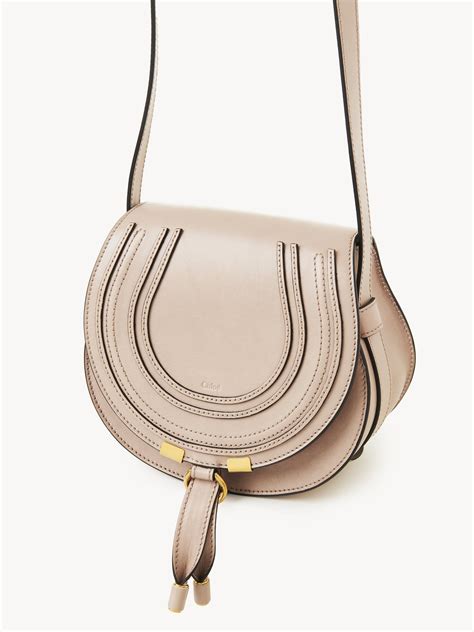 Chloé Small Marcie Saddle Bag In Shiny Leather | Chloé US