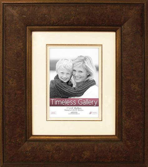 Timeless Frames 11x14 Inch Fits 8x10 Inch Photo Morris Wall Frame, Dark ...