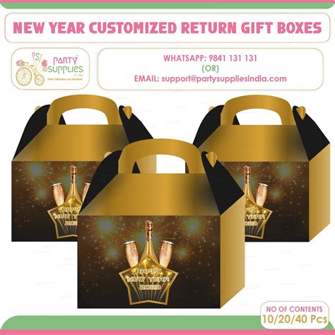 PSI New Year Theme Goodie Return Gift Boxes | Party supplies online ...
