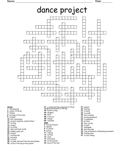 Upbeat Dance Crossword Puzzle Clue at Dwight Burke blog