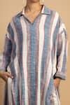 Buy Multi Color Upcycled Cotton Stripes Spread Blake Pattern Tunic And ...
