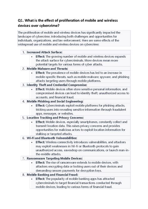The Impact of Mobile Device Proliferation on Cybercrime: A Study (Cyber ...