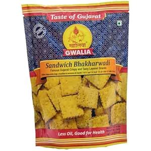Gwalia Sweets Sandwich Bhakarwadi - Indian Namkeen 400g | Gujarati ...