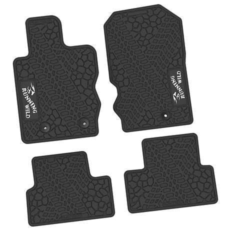 21-24 Ford Bronco 2Dr Floor Mats (4pc) w/ Running Wild Logo