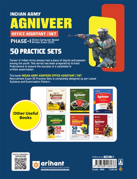 Buy INDIAN ARMY AGNIVEER CLERK/SKT PHASE 2025 English Medium book ...