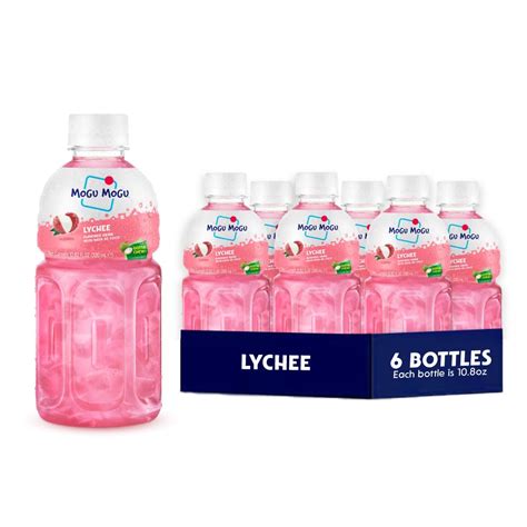 Mogu Mogu Fruit Juice Lychee Juice 6 Packs Delicious Fruit | Desertcart ...