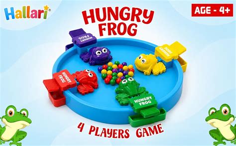 Buy HALLARI Hungry Frog Game for Indoor Family Board Games Bean Eating ...