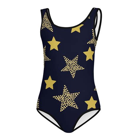 Gold Star Bathing Suit/ Toddler Star Swim Suit/ Gold Star One Piece ...