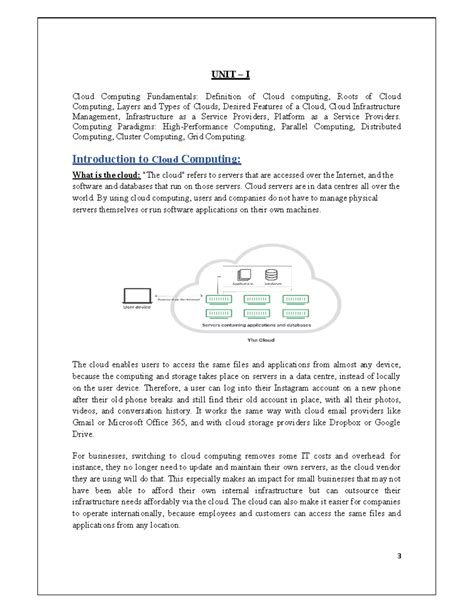 Cloud Computing Fundamentals and Features: Digital Study Notes - Studocu