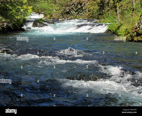 White Salmon River in Washington Stock Photo - Alamy