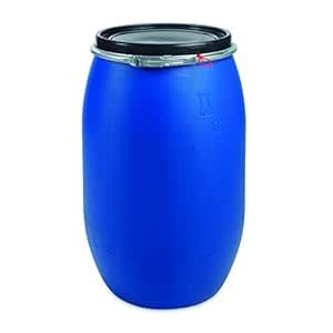 Buy INVOPAK 120 Litre Plastic Blue Open Top Barrel with Lid & Ring UN ...