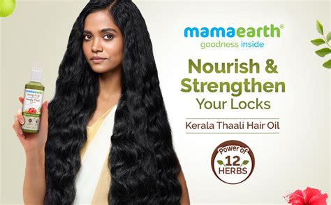Buy Mamaearth Kerala Thaali Hair Oil with Hibiscus, Bhringraj, Methi ...