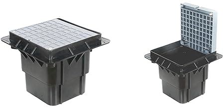 Earth Inspection Housing/Earth Pit Chamber with Lid. Black Housing and ...