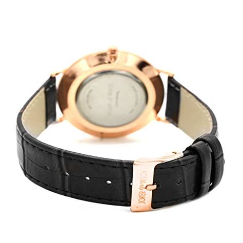 Joker & Witch Paul Black Croc Strap Unisex Watch : Amazon.in: Fashion