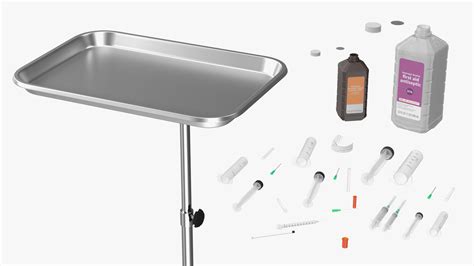 Tools Tray and Antiseptic Kit 3D model | 3D Molier International