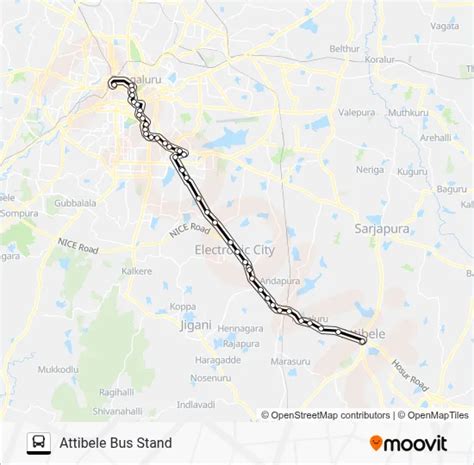 V360B FLYOVER Route: Schedules, Stops & Maps - Attibele Bus Stand (Updated)