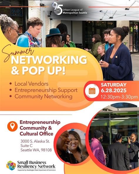 ECCO Summer Networking & Pop-Up, 3000 S Alaska St, Seattle, WA 98108 ...