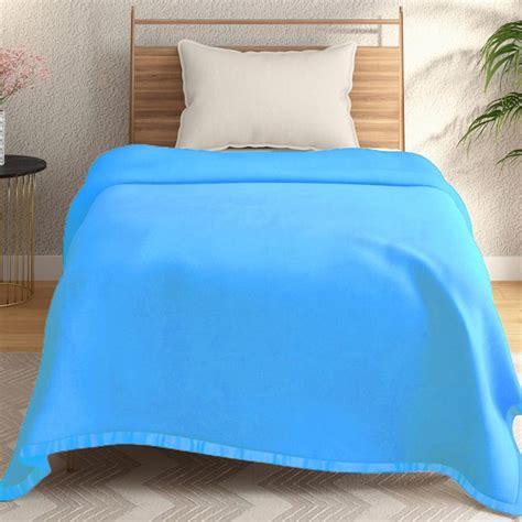 Buy PORTICO Melange Fleece Solid Double Blanket from Portico at just ...