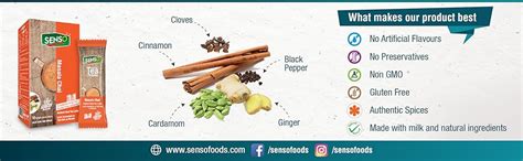 Senso masala tea premix sachet - Regular Sugar (14g * 10 Sachets ...