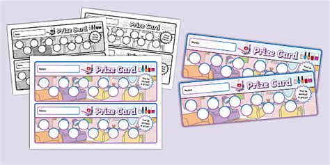 Beauty Salon Themed Prize Reward Cards - Twinkl