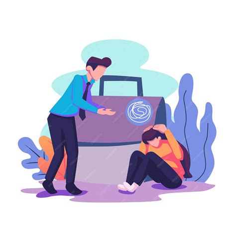 Premium Vector | A young man holds out his helping hand to another in a ...