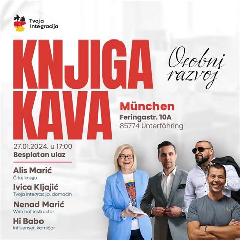 KNJIGA - KAVA - OSOBNI RAZVOJ, München, Germany, Munich, 27 January ...
