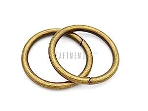 CRAFTMEmore O-Ring Findings Metal Non-Welded O Rings for Belts Bags ...