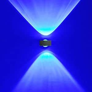 Mufasa 6W Up-down Outdoor LED Light, Blue, Rectangular : Amazon.in ...