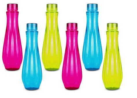 Stysol 1000 ML Plastic Water Bottles For Fridge 1l Bottle Combo Set of ...