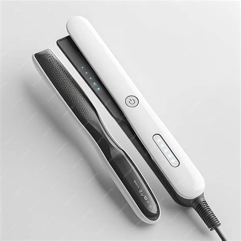 Hair straightening machine isolated on white background | Premium AI ...
