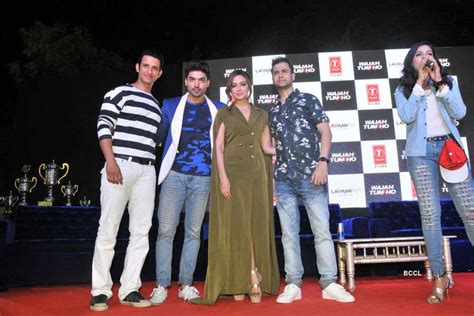Aarnav Shirsat and Sharman Joshi during the Lawman Pg3 Cup's fun filled ...