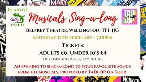 Musicals Sing-a-long, Belfrey Theatre, Telford, 17 February 2024 ...
