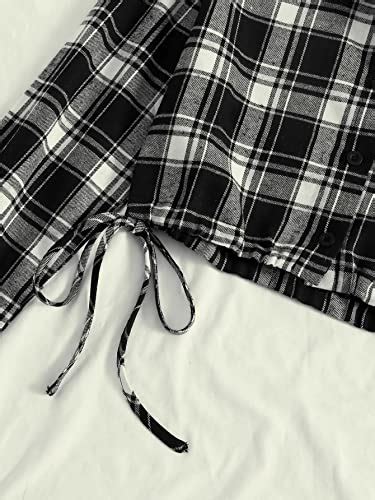 Buy DIMPY GARMENTS Cotton Checked Casual Women Short Shirt (S, Black ...