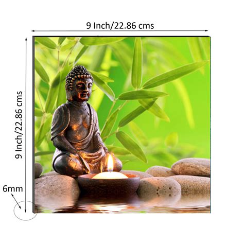6MM MDF Meditating Lord Buddha Satin Matt Texture UV Art Painting ...