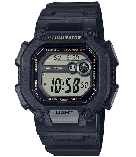 Buy Casio W737HX Series | Men’s Digital Watch | Black/XL Strap | 1/100 ...