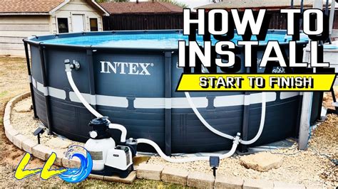 Installing Intex Easy Set Pool 的图像结果