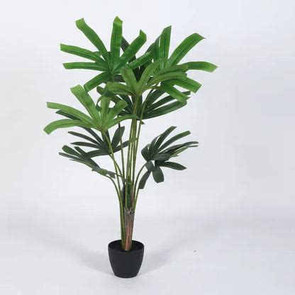 Rhapis Palm Plant with Pot for Decor - Artificial Plant – Ikkasa