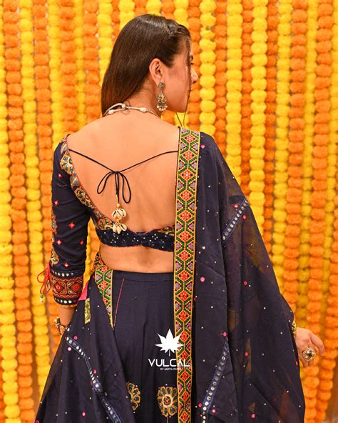 Navy Blue Premium Chaniya Choli – Vulcal Store