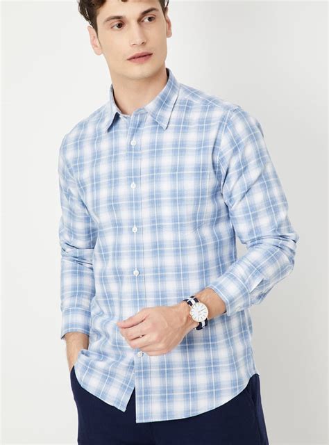 Buy Men Checked Slim Fit Shirt Online at just Rs. 1049.0 ...